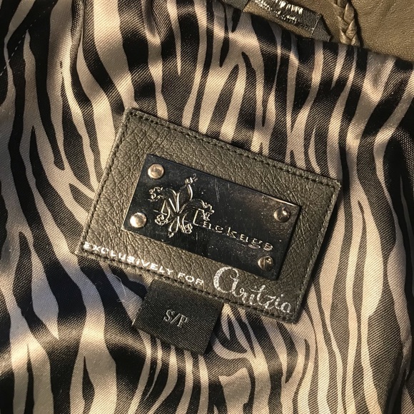 Aritzia Mackage Lamb Leather Brown Jacket - Picture 6 of 7